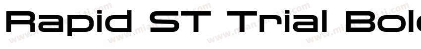 Rapid ST Trial Bold Extended字体转换